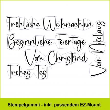 Weihnachtsgrüße - Stempelgummi