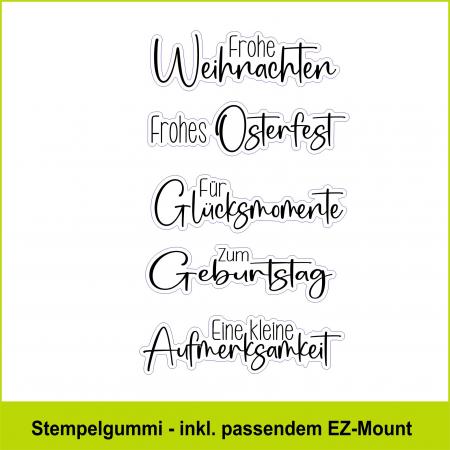 Für Glücksmomente - Stempelgummi