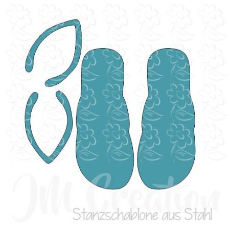 Stanzschablone - Badelatschen