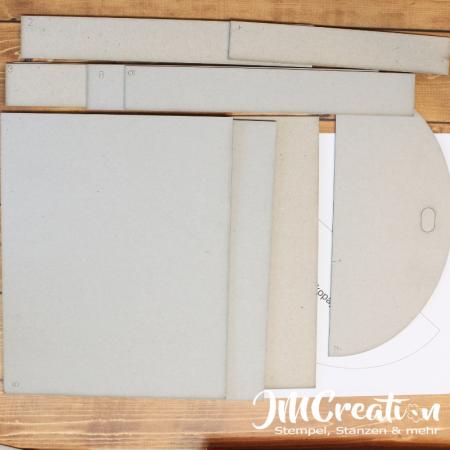 Klappbox "Servietten + Co" - Graupappezuschnitte