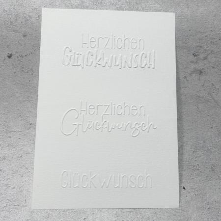 Glückwunsch - Embossingfolder