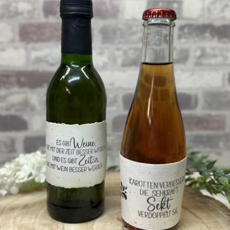 Sekt-Glitzer - Stempelgummi 20,5x9cm