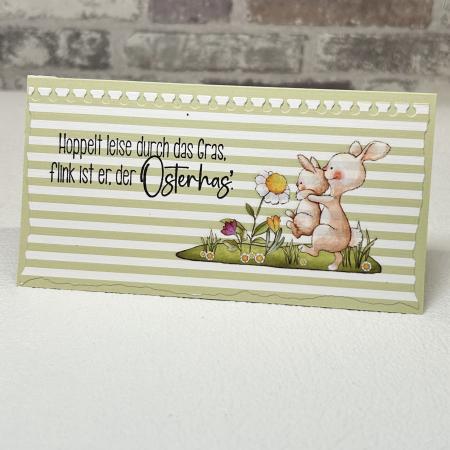 Stanzschablone - Notizzettel DIN lang Minislime