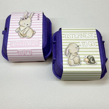 Osternest klein - Stanzschablone