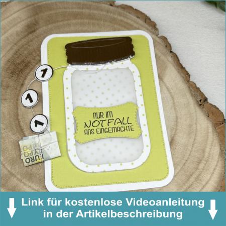 Marmeladenglas - Stanzschablone