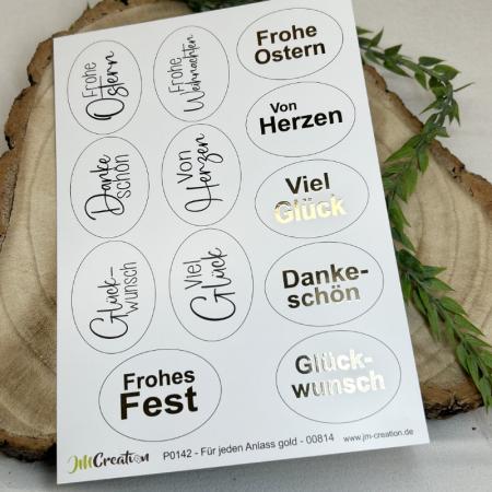 Für jeden Anlass - gold - 00814