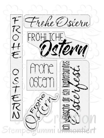Frohe Ostern  - Stempelgummi