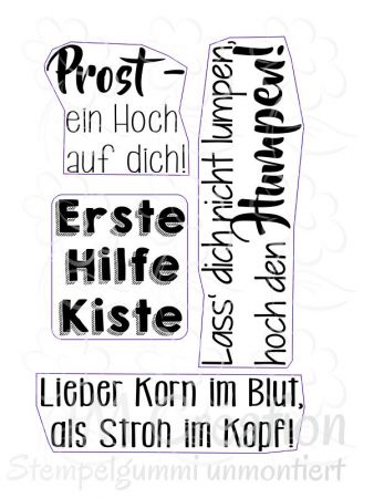 Erste Hilfe Kiste  - Stempelgummi