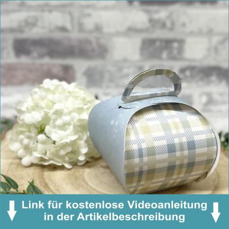 Schachtel bauchig - Stanzschablone