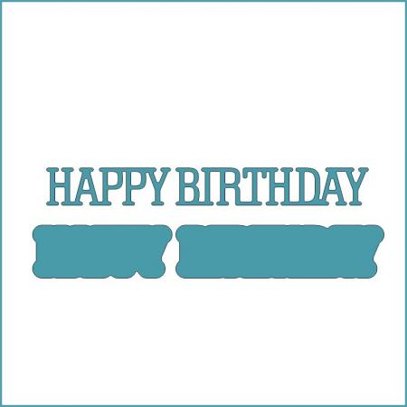 Happy Birthday klein - Stanzschablone