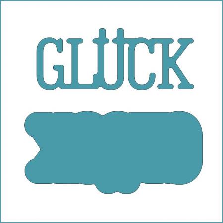 Glück klein - Stanzschablone