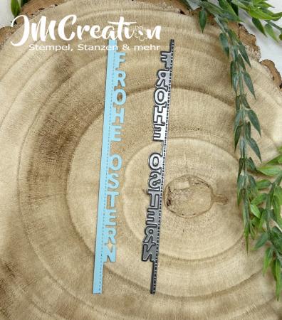 Frohe Ostern - Stanzschablone