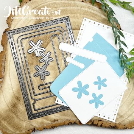 A6 Zarte Kanten - Stanzschablone