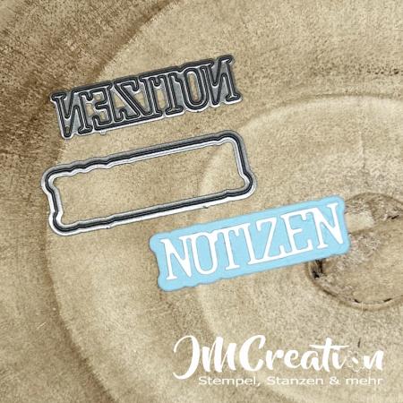 Notizen klein - Stanzschablone