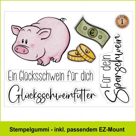 Sparschwein - Stempelgummi A6