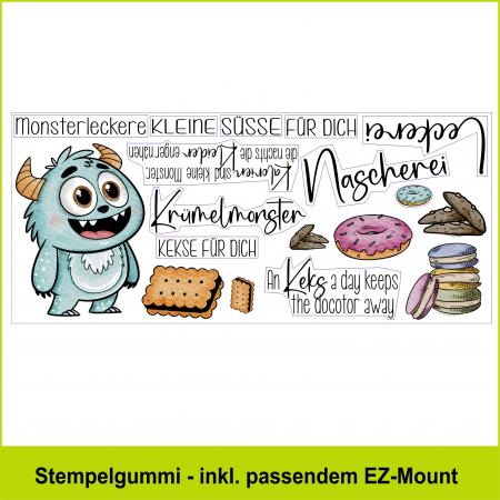 Krümelmonster - Stempelgummi lang