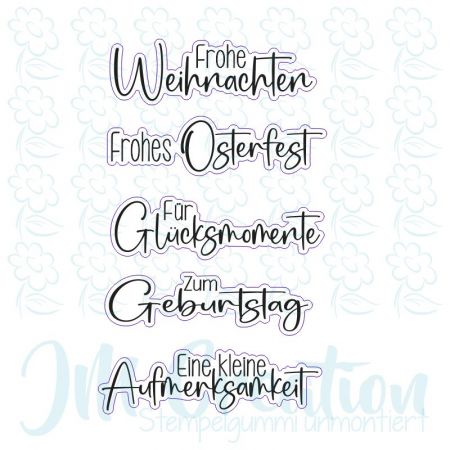 Für Glücksmomente - Stempelgummi