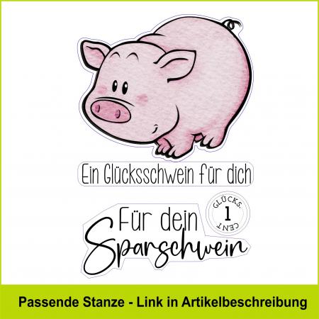 Für dein Sparschwein - Stempelgummi