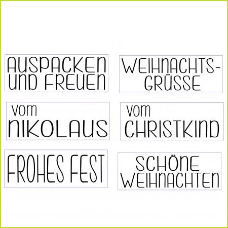 Weihnachtsgrüße - Stempelgummi