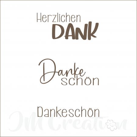 Danke - Embossingfolder