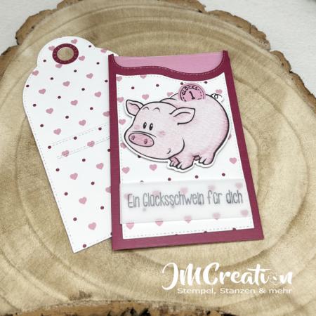 Sparschwein - Stempelgummi 10,5x13,5cm