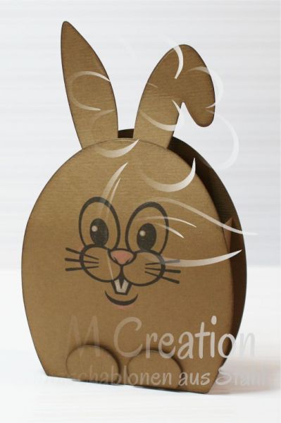 Stanzschablone - Osterei-Hase
