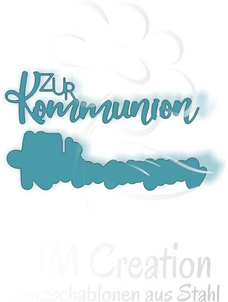 Stanzschablone - Zur Kommunion mit Schatten, groß
