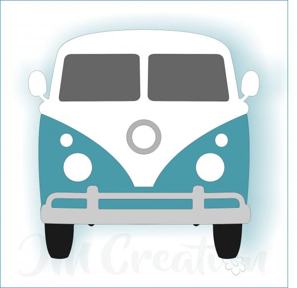 Stanzschablone - Bus