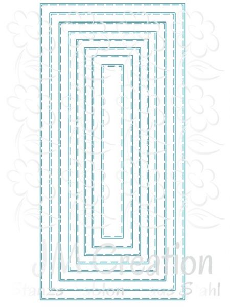 Stanzschablone - DIN lang stitched