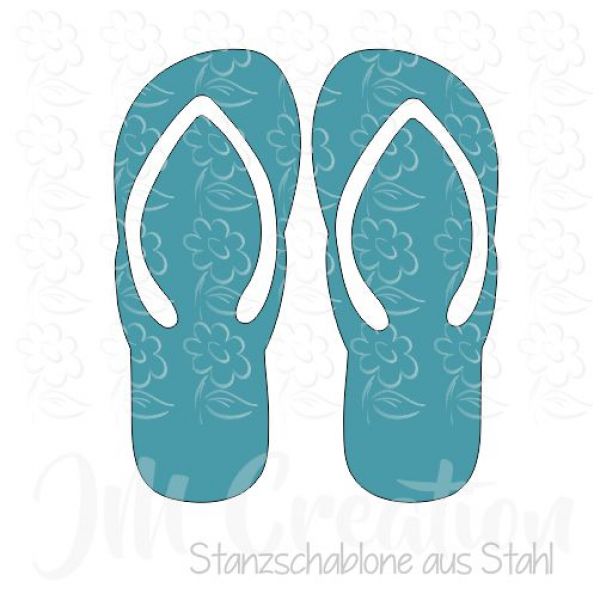 Stanzschablone - Badelatschen