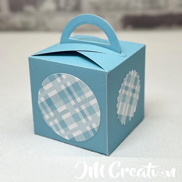 Box mit Henkel - Stanzschablone - Videoanleitung in Artikelbeschreibung