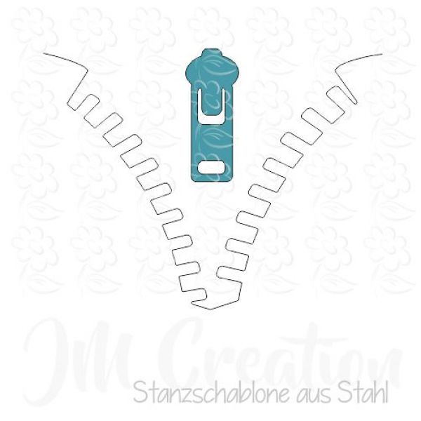 Stanzschablone - Reißverschluß