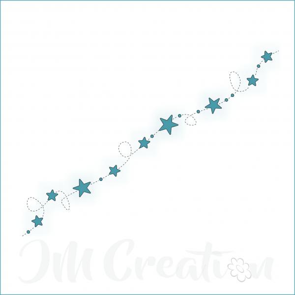 Stanzschablone - Sternengirlande
