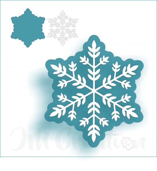Schneeflocke riesig - Stanzschablone
