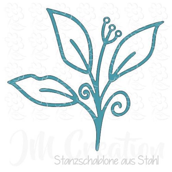 Stanzschablone - Blätterzweig