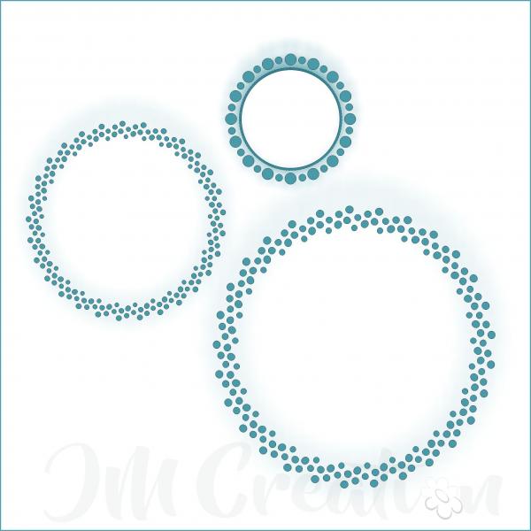 Punktekreis - Stanzschablone