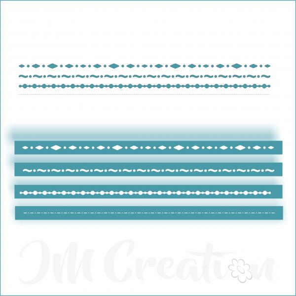 Deko-Linien - Stanzschablone