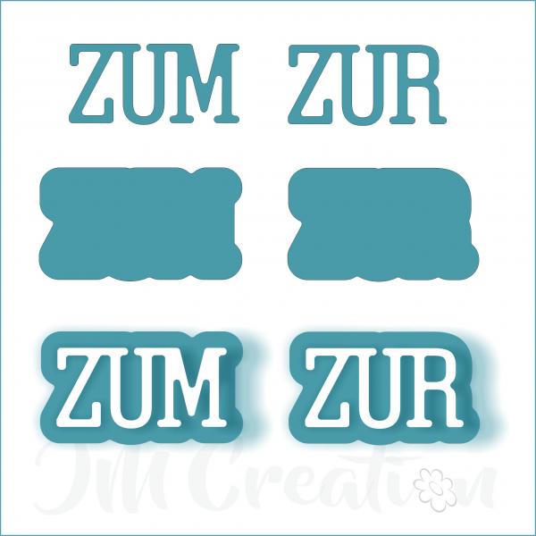 zum zur klein - Stanzschablone