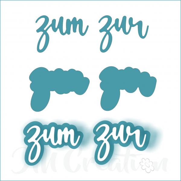 zur zur mittel - Stanzschablone