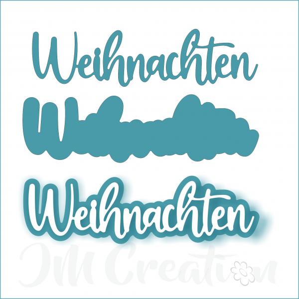 Weihnachten mittel - Stanzschablone