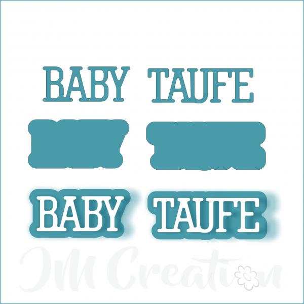 Baby Taufe klein - Stanzschablone