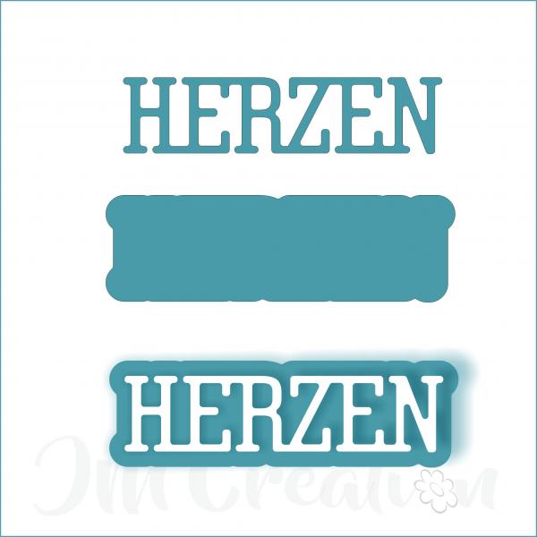 Herzen klein - Stanzschablone