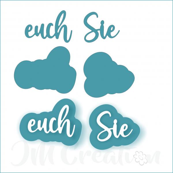 euch Sie mittel - Stanzschablone