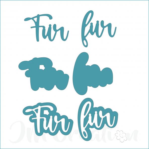 für mittel - Stanzschablone