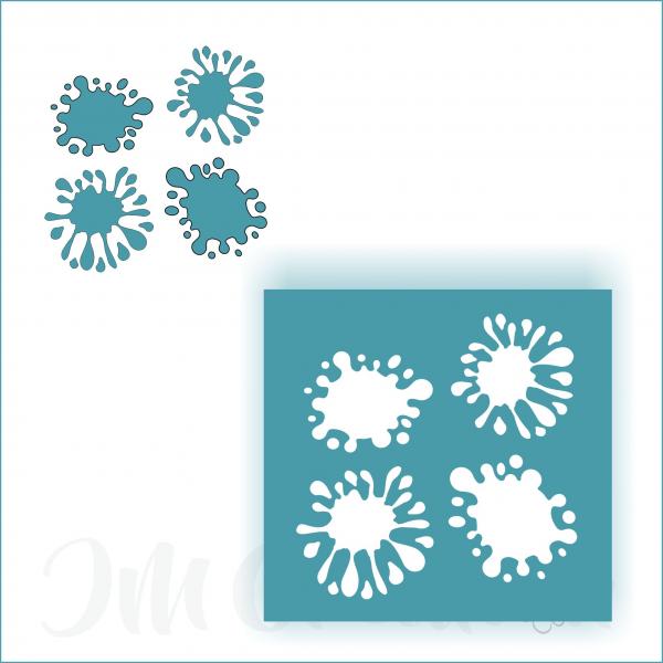 Kleckse - Stanzschablone