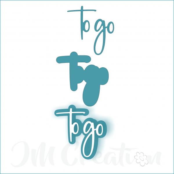 to go groß- Stanzschablone