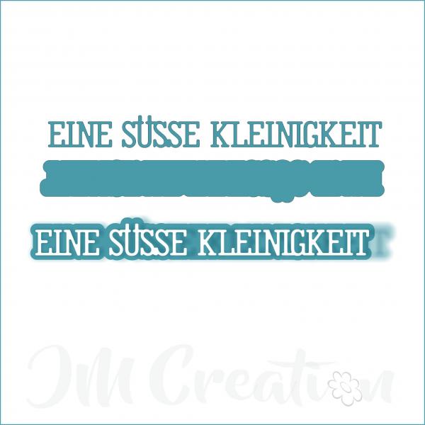 Eine süsse Kleinigkeit klein - Stanzschablone