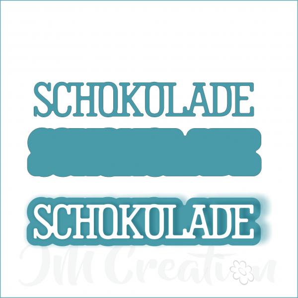Schokolade klein - Stanzschablone