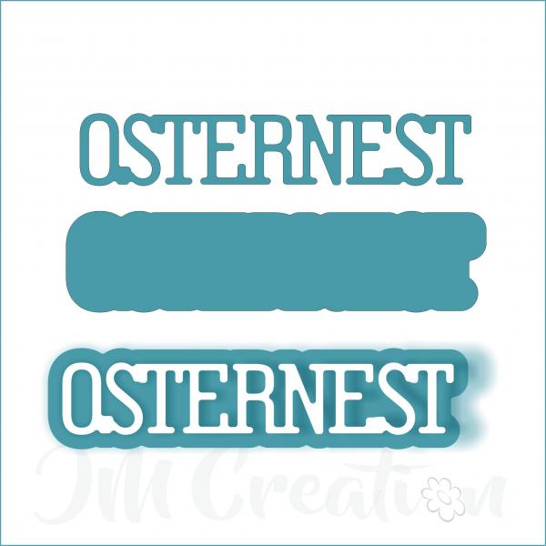Osternest klein - Stanzschablone