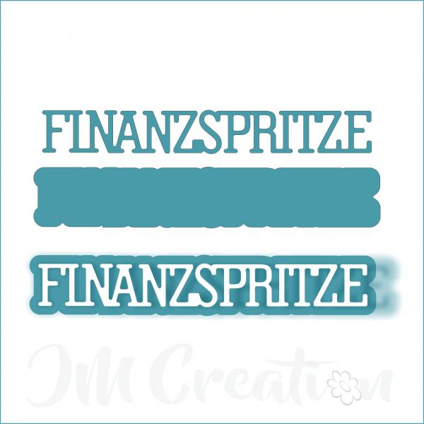 Finanzspritze klein - Stanzschablone